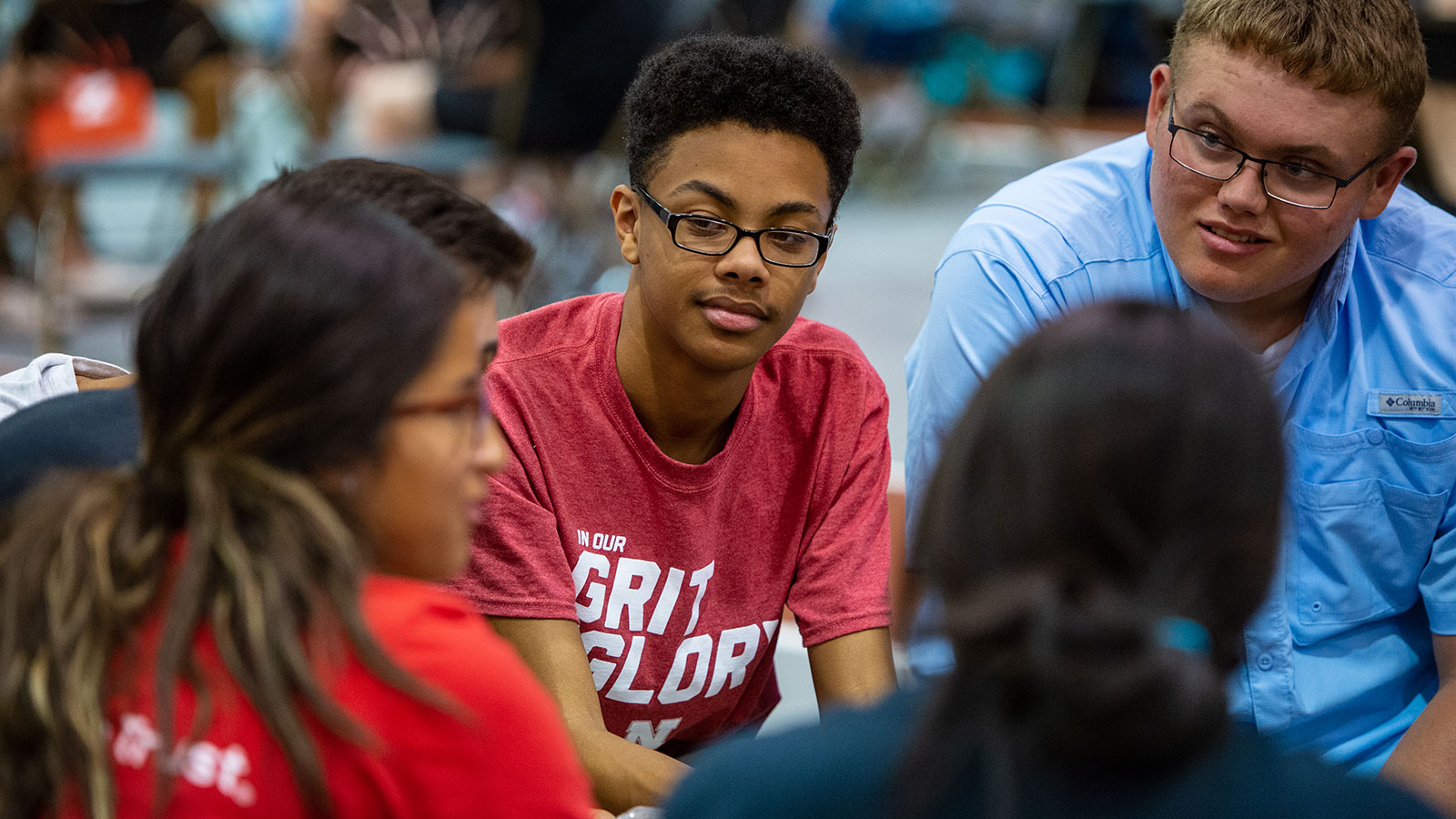 Students having discussions during Husker Dialogues