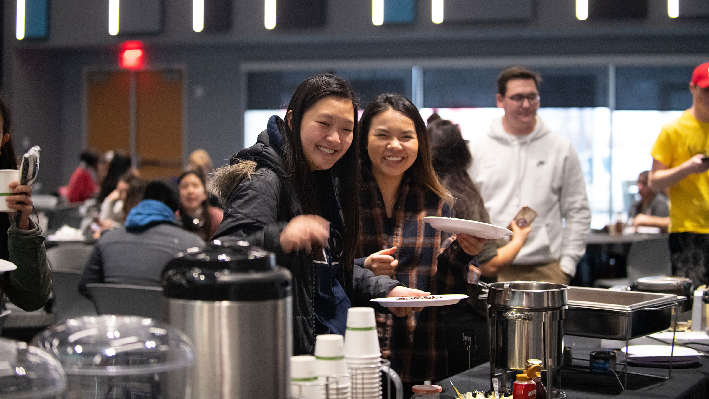 First Gen Students at Welcome Back Waffle Event