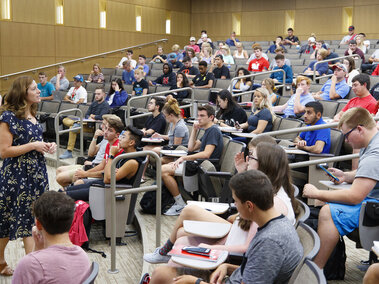 Classroom in the College of Business