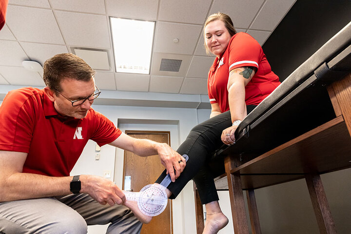 NHS measuring ankle