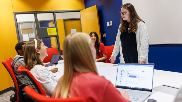Students in Raikes classroom